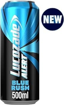 LUCOZADE ALERT BLUE RUSH CAN 12 X 1 X 500ML