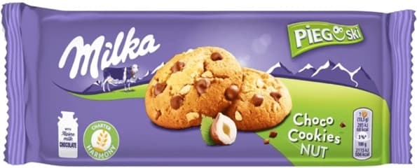 MILKA CHOCO COOKIE NUT 135GR