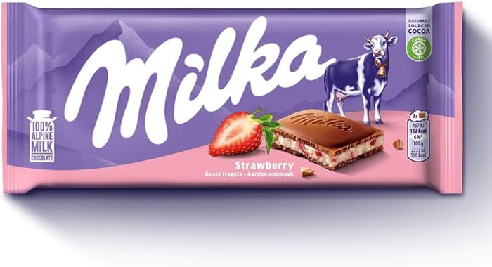 MILKA CHOCOLATE STRAWBERRY 100G
