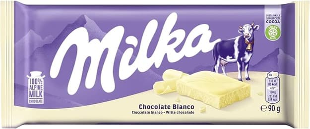 MILKA CHOCOLATE WHITE 90G