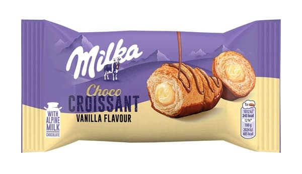 MILKA CROISSANT VANILLA FLAVOUR 50GR