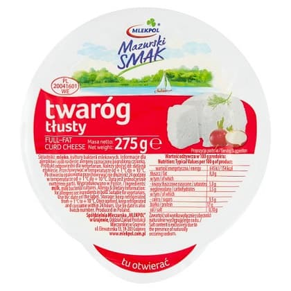 MLEKO TWAROG TLUSTY (RED) 275G
