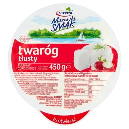 MLEKPOL TWAROG TLUSTY BIG (RED) 450G