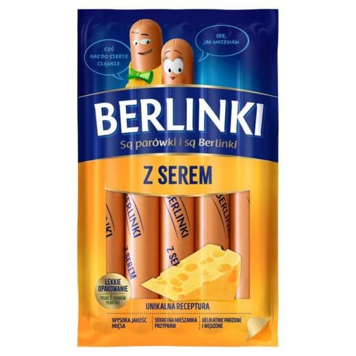MORLINY BERLINKI WITH CHEESE 250G