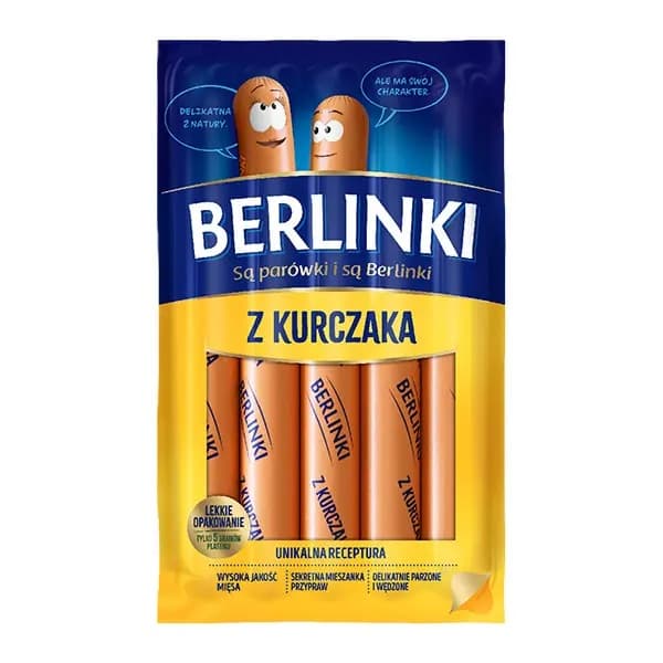 MORLINY CHICKEN BERLINKI 250G