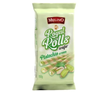 MULINO WAFER ROLLS PISTACHIO CREAM 150GR TAGO