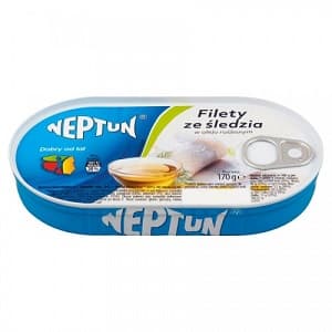 NEPTUN HERRING FILLETS IN OIL (FILET SLEDZIA) 170G
