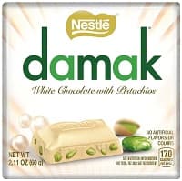 NESTLE DAMAK WHITE CHOCOLATE WITH PISTACHIO 60GR