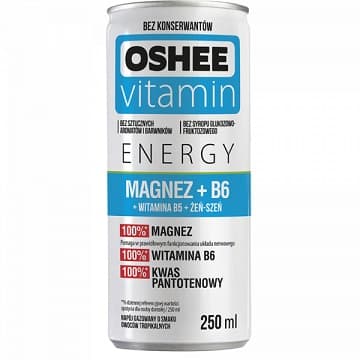 OSHEE ZERO MAGNESIUM VITAMIN E 250ML