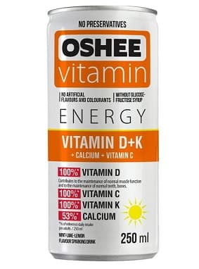 OSHEE VITAMIN D+K NRG 250ML ORANGE 250ML