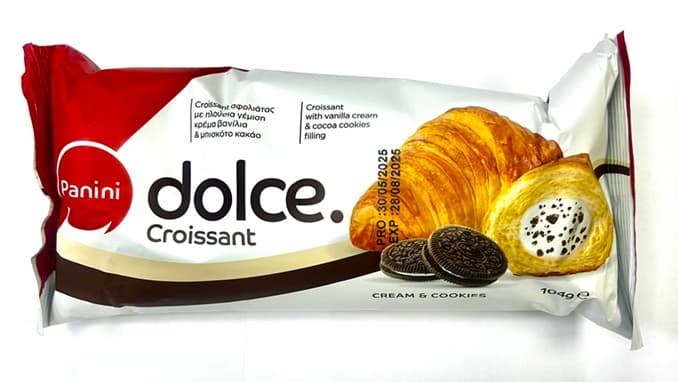 PANINI CROISSANT VANILLA CREAM AND COOKIES 104GR