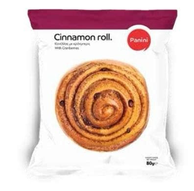 PANINI CINNAMON ROLL WITH CRANBERRIES 80GR