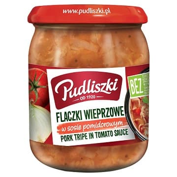 PUDLISZKI FLACZKI WIEPRIZOWA W SOSIE POMIDOROWYM 