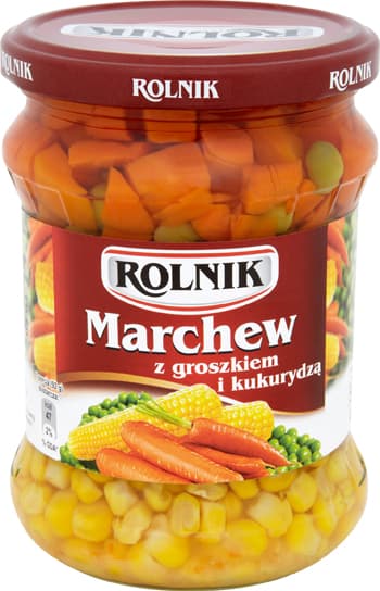 ROLNIK MARCHEW Z GROSZKIEM I KUKURYDZA 500ML