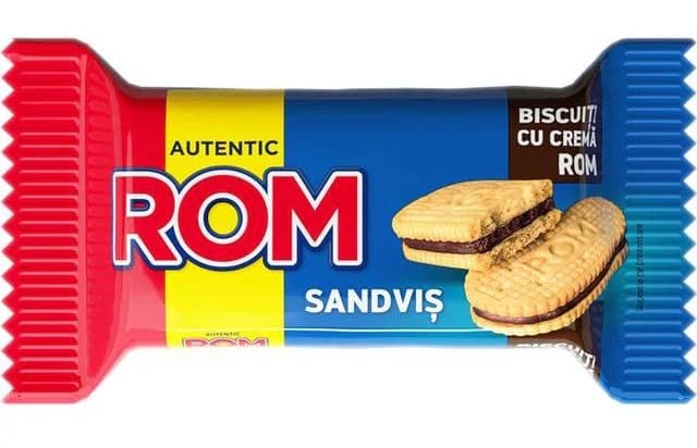 AUTENTIC SANDVIS BISCUITI CREMA ROM 36GR