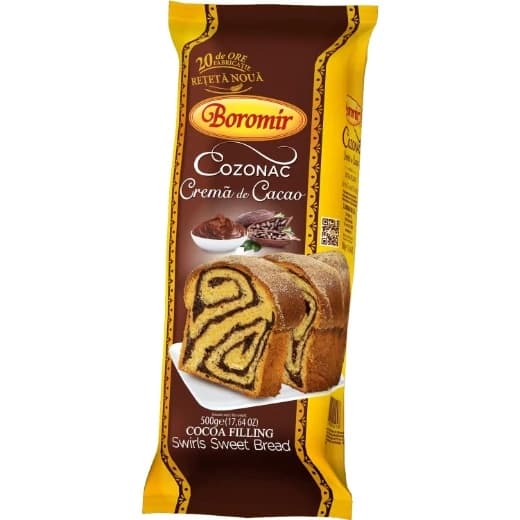 BOROMIR COZONAC CREMA CACAO 450G