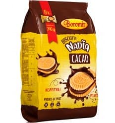 BOROMIR BISCUITI NADIA CU CREMA CACAO 240GR