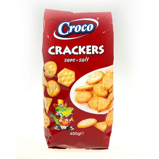 CROCO CRACKERS SALT 400G