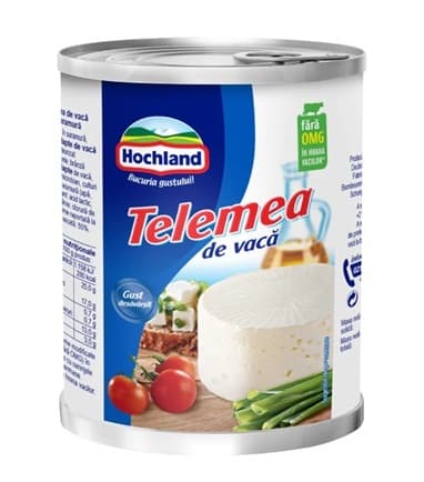 HOCHLAND TELEMEA DE VACA IN SARAMURA 500G (IN CAN)