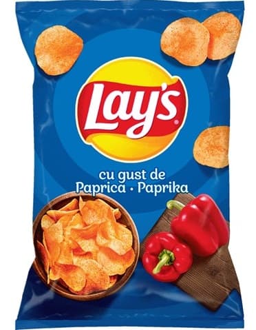 ROMANIAN LAYS CHIPS PAPRIKA 125GR