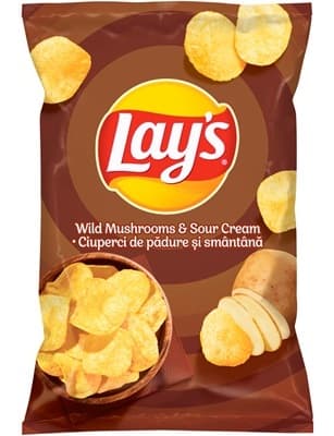 ROMANIAN LAYS CHIPS MUSHROOMS & CREAM 125GR