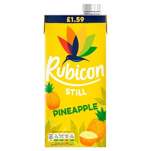 RUBICON PINEAPPLE 1LT (CARTON) (£1.59 PM)