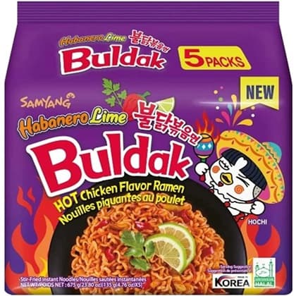 SAMYANG BULDAK HABANERO LIME HOT CHICKEN (5*135GR)