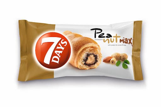 7 DAYS MAX PEANUT & COCOA CROISSANT 80GR