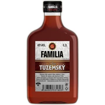 FAMILIA TUZEMSKY RUM 37.5% 200ML !