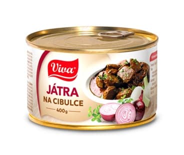 VIVA JATRA NA CIBULCE 400GR LIVER WITH ONION