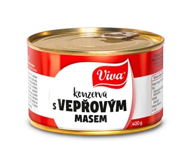 VIVA KONZERVA S VEPROVYM MASEM 400GR CANNED PORK