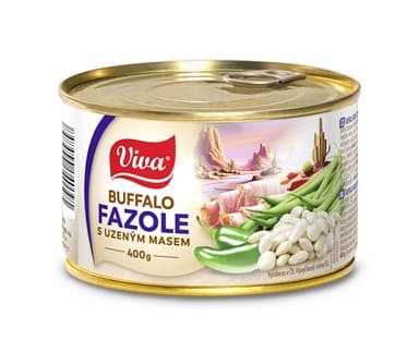 VIVA BUFFALO FAZOLE S UZENYM MASEM 400GR JALEPENO
