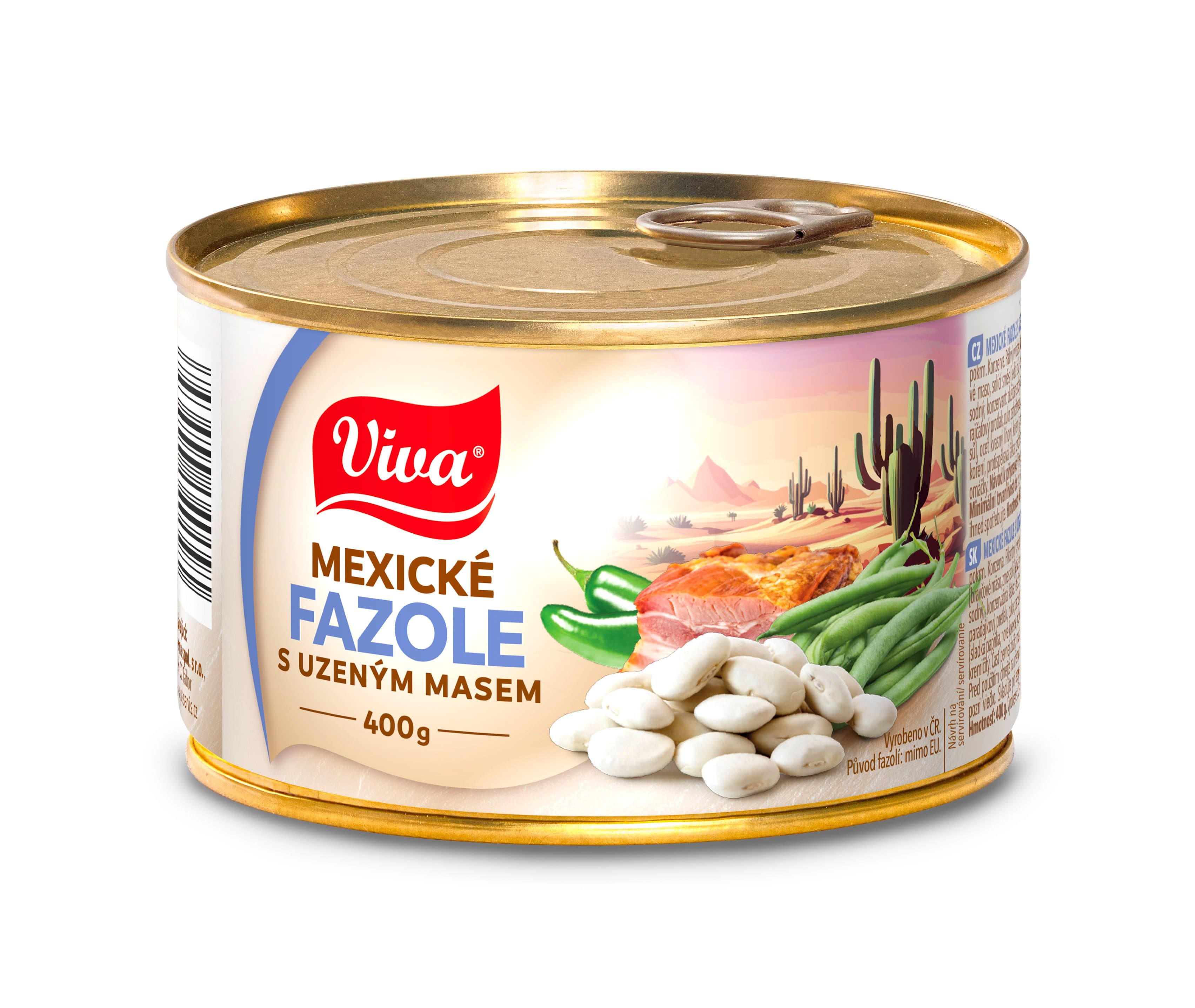 VIVA MEXICKE FAZOLE S UZENYM MASEM 400GR