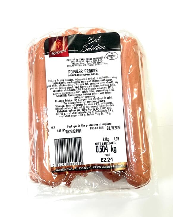 SOKOLOW POPULAR FRANKS KG