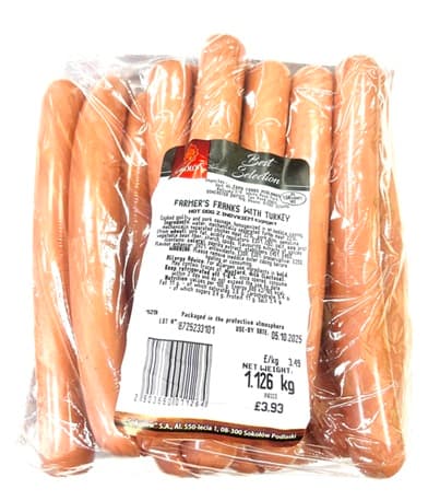 SOKOLOW FARMERS FRANKS WITH TURKEY KG