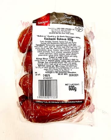 SOKOLOW KIELBASKI BUKOWE 600GR