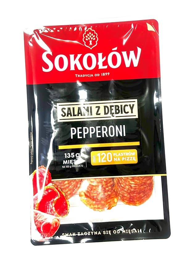 SOKOLOW SLICED PEPERONI SALAMI 100G
