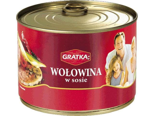 SOKOLOW GRATKA WOLOWINA WITH SOSIE 525G (BEEF)