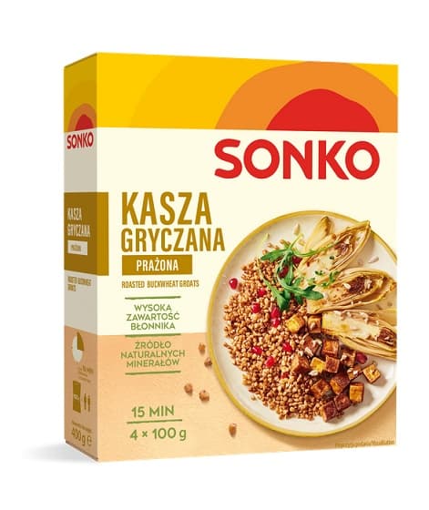 SONKO KASZA GRYCZANA PRAZONA 4x100G
