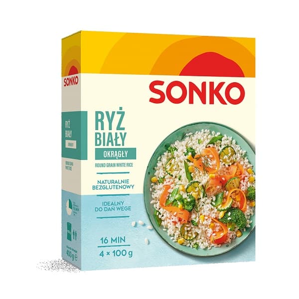 SONKO BIALY RYZ 4x100G