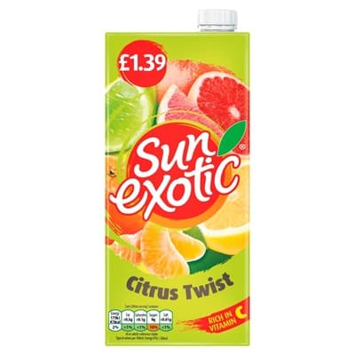 SUN EXOTIC CITRUS TWIST 1LT (CARTON) (£1.39 PM)