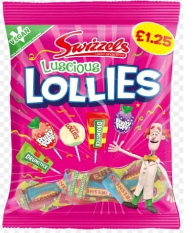 SWIZZELS LUSCIOUS LOLLIES 132GR