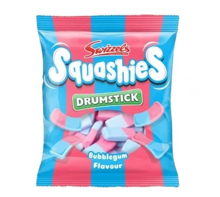 SWIZZELS SQUASHIES BUBBLEGUM 120GR