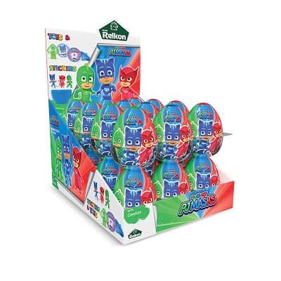 JM PJ MASKS SURPRISE EGGS WITH CANDIES