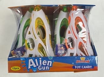 JM ALIEN GUN TOY CANDY 3GR