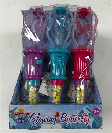 JM TOYS CANDY GLOWING BUTTERFLY 12X12 5GR 