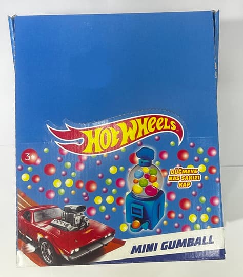 HOTWHEELS MINI GUMBALL MACHINE 30GR