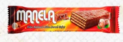 MANELA XXL COCOA COATED COCOA WAFER 3 FOR £1.19 PM