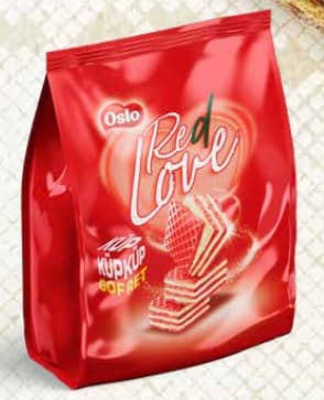 OSLO WAFER WITH STRAWBERRY CREAM 220GR (£1.29 PM)