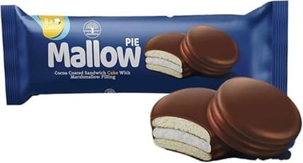 MALLOW PIE SANDW. CAKE W. MARSHMALLOW FILL. 0.99 P